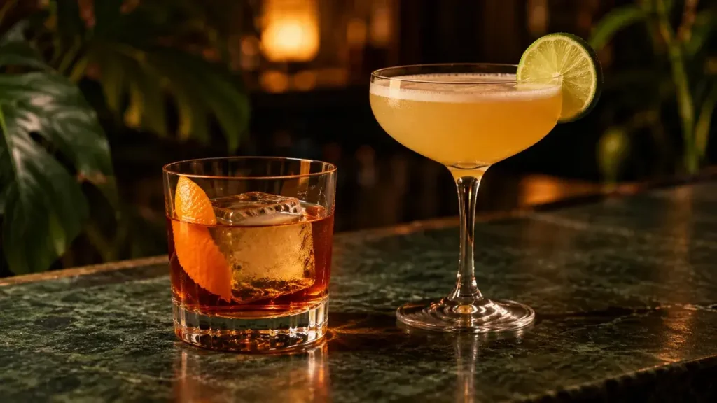 Classic Negroni and Daiquiri